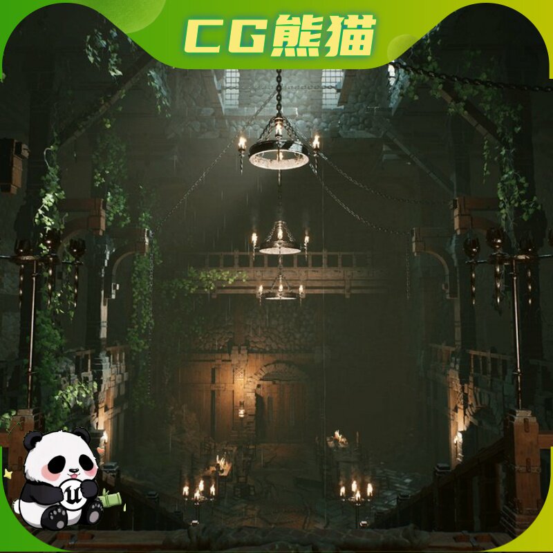 UE5虚幻4 Fantasy Dungeon 3 幻想暗黑游戏地牢场景