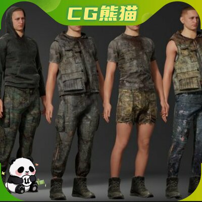 UE566-5.8 Apocalypse Survivor Clothing Pack Vol. 1 MetaHuman