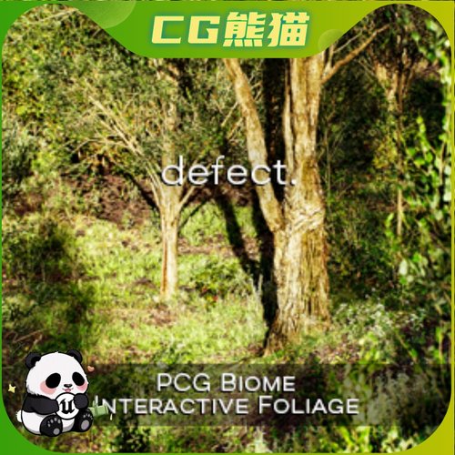 UE5虚幻5.4 PCG Biome: Forest Poplar 程序化生物群落杨树森林
