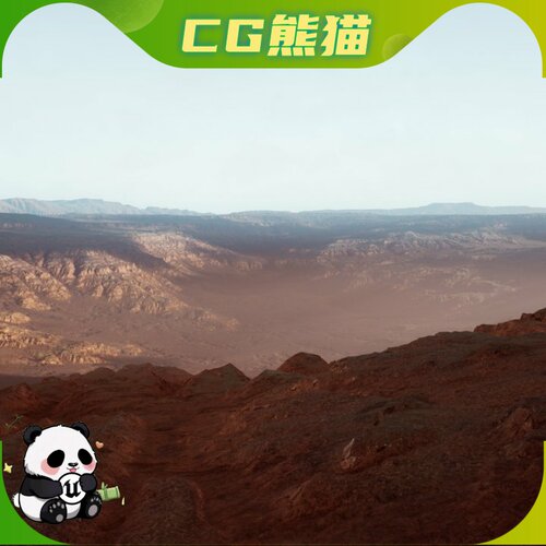 UE5虚幻5.1-5.7 Canyon Hills Landscape. 峡谷山丘景观场景