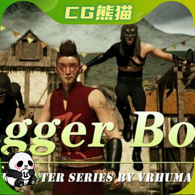 UE5 Dark Fantasy East Asian Dagger Brutal Warrior Boy