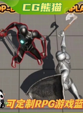 UE5虚幻5 Top-Down RPG Template 可定制RPG战斗游戏蓝图模板