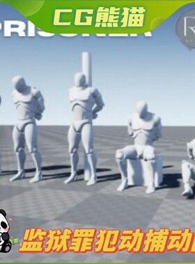 UE4虚幻5 Prisoner MocapAnimPack 监狱犯人罪犯人物动捕动画包