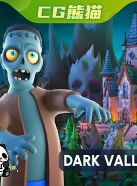 UE5虚幻5 Dark Valley - Low Poly 3D Models Pack 卡通黑暗古堡