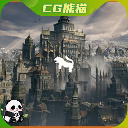 UE5.5-5.7 Black Fantasy Castle Environment 黑色幻想城堡环境