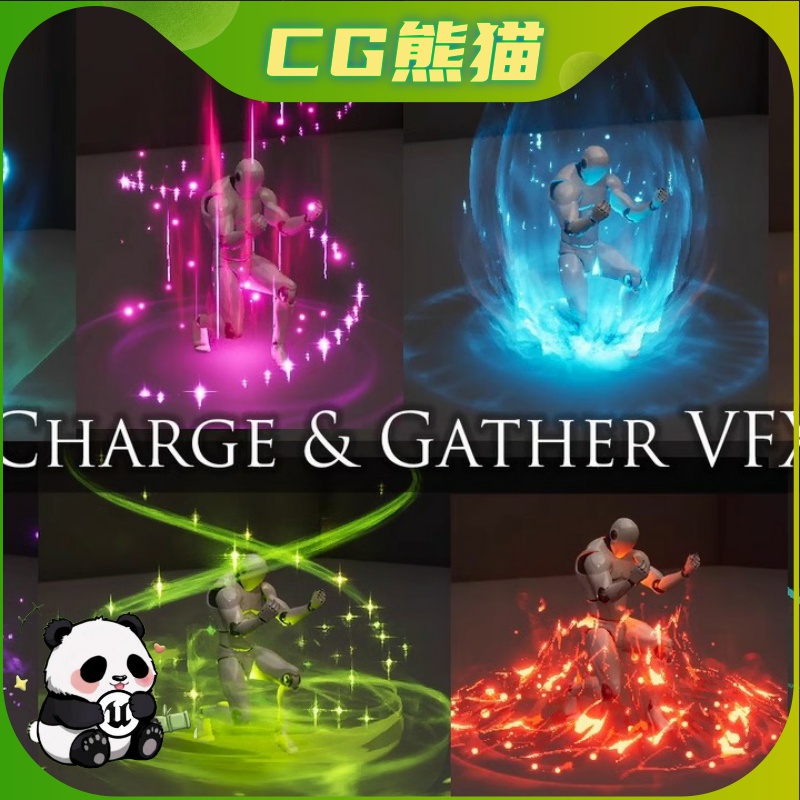UE5虚幻5.6 Charge and Gather VFX 充电和收集视觉特效