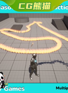 UE5虚幻5 Gasoline Fire Interaction - Multiplayer 汽油火交互