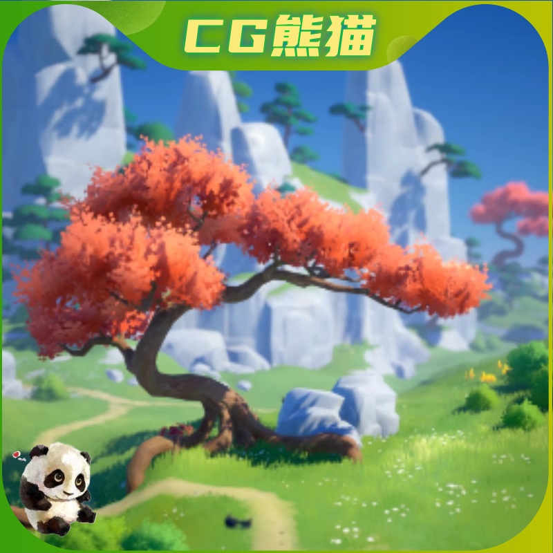 UE5虚幻5 Stylized Trees - Asia / China 风格化亚洲中国环境 商务/设计服务 设计素材/源文件 原图主图