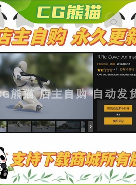 UE4虚幻5 永久更新 Rifle Cover Animset 射击动画动作包