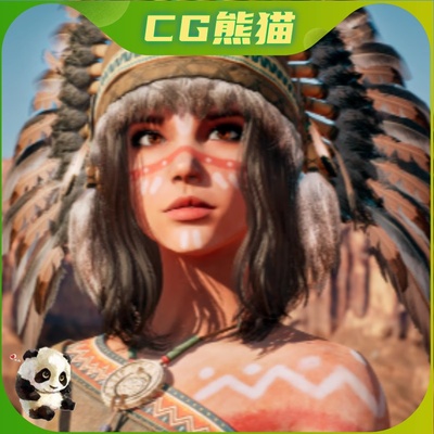 UE4虚幻5 Venona 美国土著民薇诺娜女孩角色模型