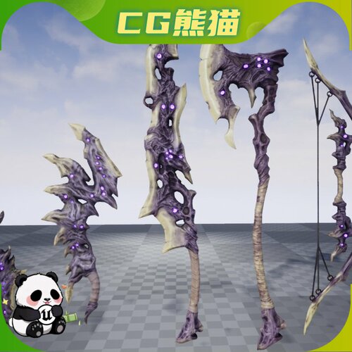 UE4虚幻5 Cursed Weapon Pack 奇幻游戏诅咒武器包