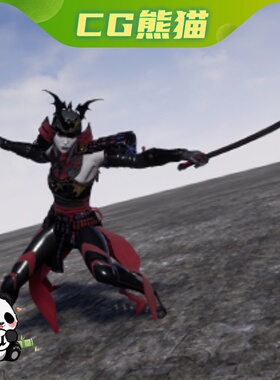 UE4虚幻5 Female TwinKatana 女性双手武士刀战斗格斗动画