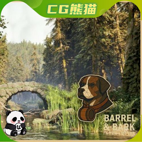 UE5虚幻5.5-5.8 Black Forest PCG Environment 黑森林 PCG 环境