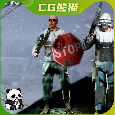 UE4虚幻5 Survivor (Customized) 游戏末日求生幸存者角色模型