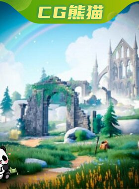 UE4虚幻5 Stylized Ruins 风格化古迹遗迹废墟场景