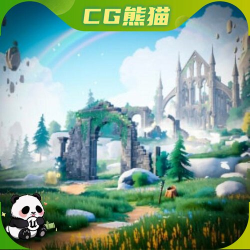 UE4虚幻5 Stylized Ruins 风格化古迹遗迹废墟场景