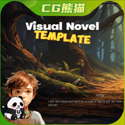 UE5虚幻5 Visual Novel Template 视觉小说游戏蓝图模板