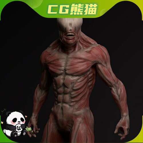 UE4虚幻5 Skinless mutant 生化危机变种怪兽人物带动画 乐器咨询