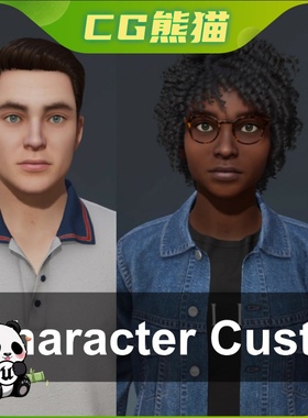 UE4虚幻5.6 Character Customizer 最新版写实人物捏脸自定义