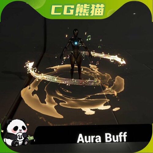 UE5.2-5.8 Bard VFX audio visual with SFX 音乐主题技能特效