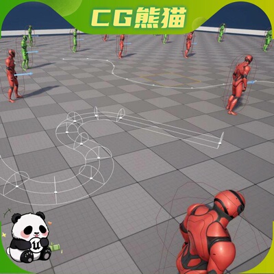 UE4虚幻5 NPC AI Queuing System 游戏人物NPC排队系统