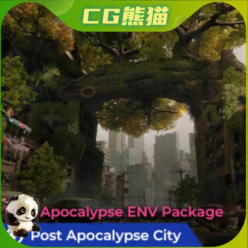 UE5虚幻5 Post Apocalypse City Asset Pack 末日启示录荒废城市