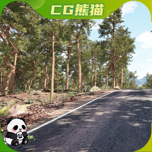 UE5.7-8 PVE Procedural Vegetation Pine Tree Presets 松树场景