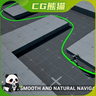 Path Smooth and UE5虚幻5.3 Navigation Flex Natural 灵活 5.7