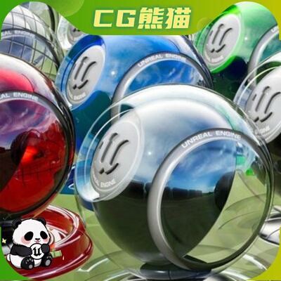 UE5虚幻5.3-5.7 Substrate Glass Collection 基础玻璃材质球