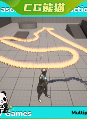 UE5虚幻5 Gasoline Fire Interaction - Multiplayer 汽油火交互