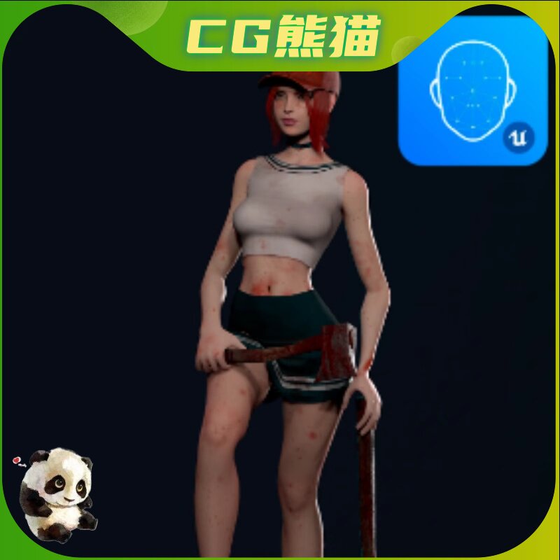 UE4虚幻5 Survivor Girl 2 (Modular) 末日生存求生女孩角色模型2