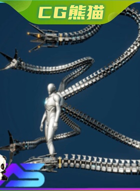 UE5虚幻5.3-5.7 Octopus Backpack 章鱼背包机械触手程序动画插件