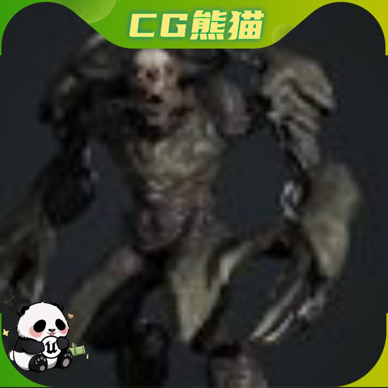 UE4虚幻5 High Demon 3 低多边形游戏BOSS恶魔角色 乐器咨询