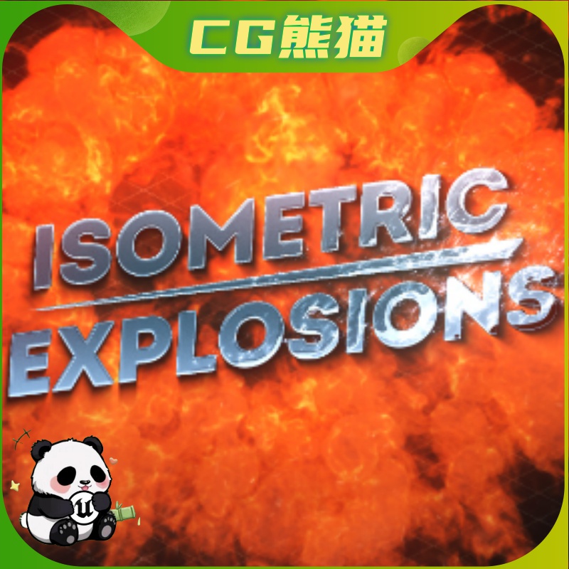UE5虚幻5 Isometric Explosions 15个体积爆炸特效