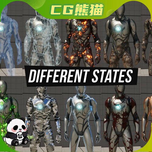 UE5.2-5.7 Overlay character VFX materials magic 角色特效材质