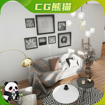 UE5虚幻5 Apartment Interior Fully basic-furnished 公寓内部