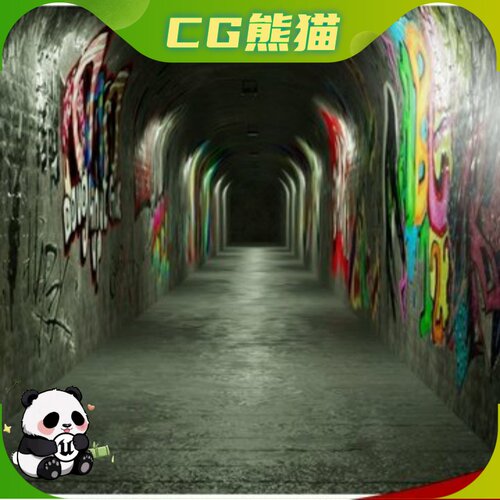 UE5虚幻4 Modular Underpass 模块化地下通道环境场景