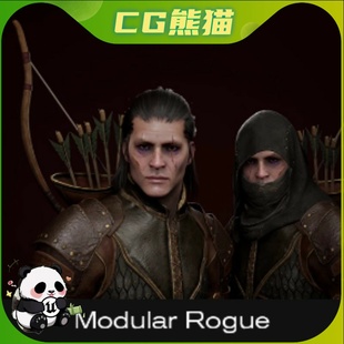 UE5虚幻5 Modular Rogue Metahuman 模块化中世纪刺客盗贼角色