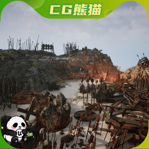 UE5虚幻5 Medieval Battle Remains 130+ Props 中世纪战役遗迹