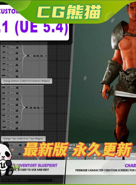 UE5虚幻5.7 Meta Customization System 游戏自定义角色系统