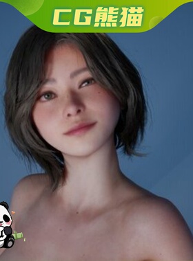 UE5虚幻5.7 Female Base Nude Body MetaHuman Rigged 身体模型乐