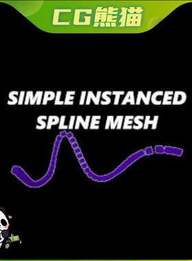 UE4虚幻5.4 Simple Instanced Spline Mesh 简单实例线样条插件