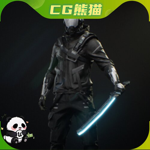 UE5虚幻5 Cyberpunk Runner 赛博朋克奔跑者角色模型