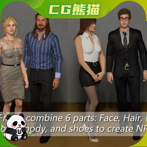 Modular Character Urban Citizen NPC Population Generator