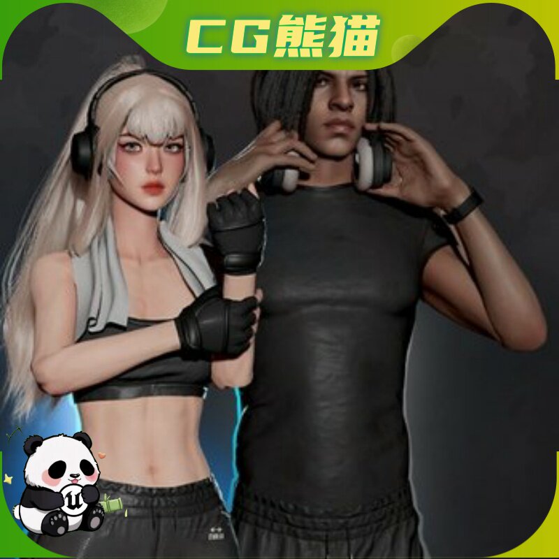 UE4虚幻5 Gym Bundle  健身房男生女生角色人物 Boys and Girls