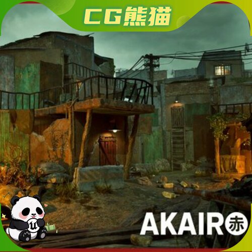 UE5虚幻5.2-5.7 Abandoned Slums 末日废弃贫民窟废墟场景