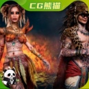 玛雅时代战士角色模型 bundle 乐器咨询 Maya UE5虚幻5