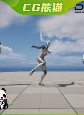 UE5虚幻5 Modern Dance Animations 现代舞蹈跳舞动画包