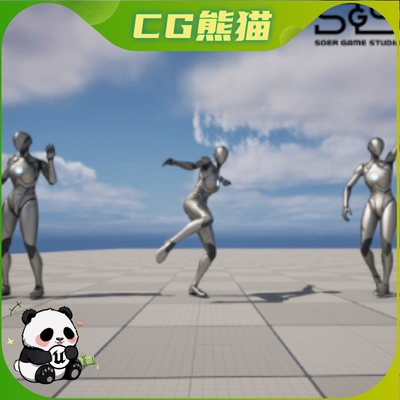 UE5虚幻5 Modern Dance Animations 现代舞蹈跳舞动画包