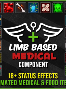 UE5 Limb Based Medical Component with Animated Medical Items